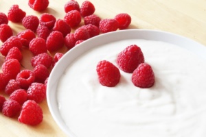 strawberry with cream