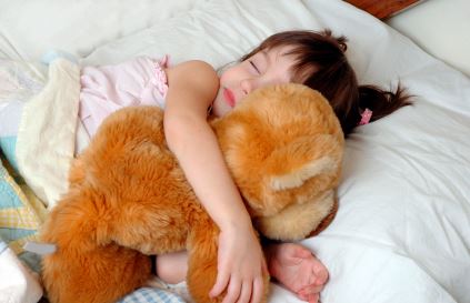 kid sleeping comfortably