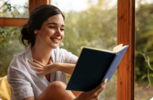 woman reading